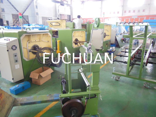 Tipe Rangka Kawat Tembaga Mesin Bunching Putar Ganda Pembayaran Pasif Apple Green