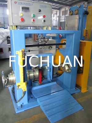 Mesin Penggulung Kawat Tunggal Biru Ambil 630mm Kawat Tembaga Tergulung