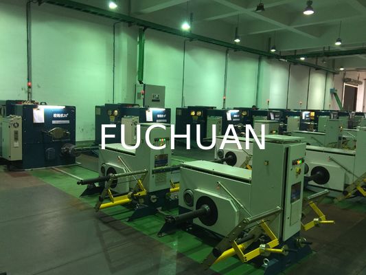 Mesin Penggulung Kawat Putar Ganda ISO 0.52mm Peralatan Stranding Kawat Tembaga