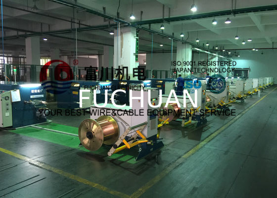 FUCHUAN Layar Sentuh Mesin Bunching Putar Ganda Buncher Pitch 6.3-52.3