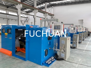 7.5KW Power Otomatis Tembaga Wire Interlacing Mesin 100m/menit Kecepatan