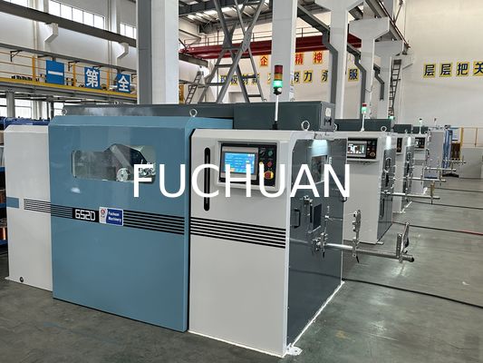 Kawat Kaleng Kawat Tembaga Terdampar 630 Mesin Bunching Putar Ganda Fuchuan