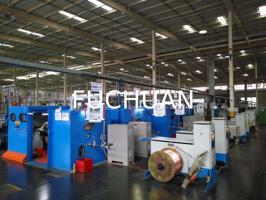 Mesin Bunching Kawat Tembaga FUCHUAN Peralatan Kawat Telanjang Beremail Putar