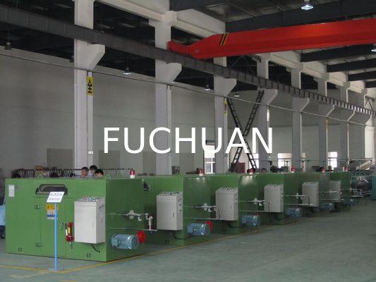 Mesin Pemutar Kawat 7.5Kw FUCHUAN 2.5Kgf Peralatan Buncher Kawat Biru Langit