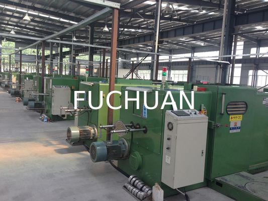 Mesin Tinning Wire Double Twist Bunching 0.08mm - 0.45mm Diameter Single Wire