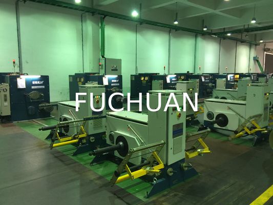 Mesin Penggulung Kawat Putar Ganda ISO 0.52mm Peralatan Stranding Kawat Tembaga
