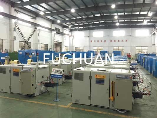 Mesin Penggulung Kawat Fuchuan Sky Blue Bagian Pilin 0,0014 - 0,035mm2