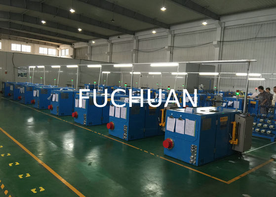 PLC Control Tembaga Wire Twisting Machine Stranding Ultra Conductor Peralatan