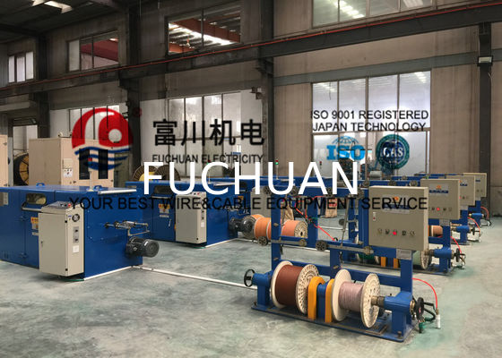 FUCHUAN Layar Sentuh Mesin Bunching Putar Ganda Buncher Pitch 6.3-52.3