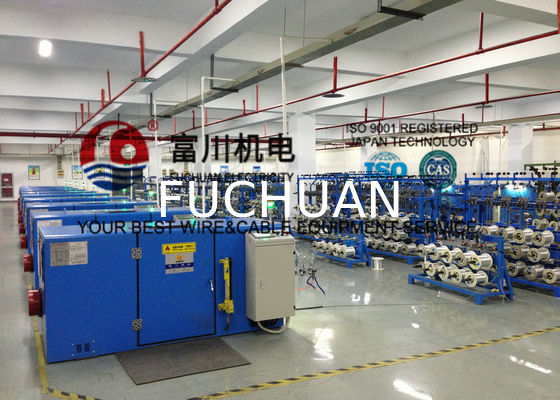 Perak Jacketed Tembaga Wire Twisting Mesin Peralatan Pengolahan Electromagnetic Brake