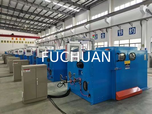Mesin memutar kawat tembaga Sky Blue 11KW Kecepatan memutar 100-250r Min