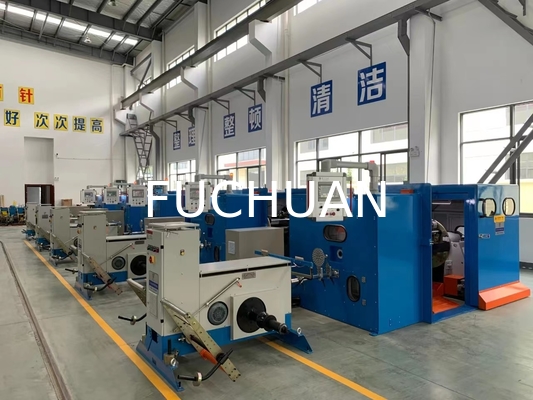 Fuchuan High Speed Double Twisting Stranding Machine Buncher Dengan Pitch Elektronik