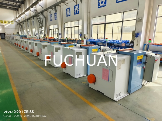 Fuchuan High Speed Double Twisting Stranding Machine Buncher Dengan Pitch Elektronik
