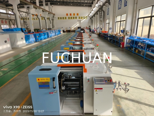 S atau Z Twist Direction Copper Wire Bunching Twisting Buncher Machine Electric Changing Pitches dengan Sistem Kontrol PLC