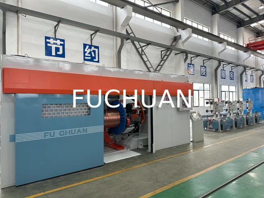 S atau Z Twist Direction Copper Wire Bunching Twisting Buncher Machine Electric Changing Pitches dengan Sistem Kontrol PLC