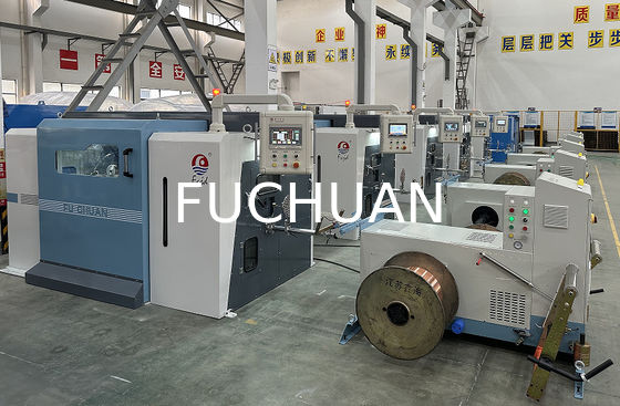 S atau Z Twist Direction Copper Wire Bunching Twisting Buncher Machine Electric Changing Pitches dengan Sistem Kontrol PLC