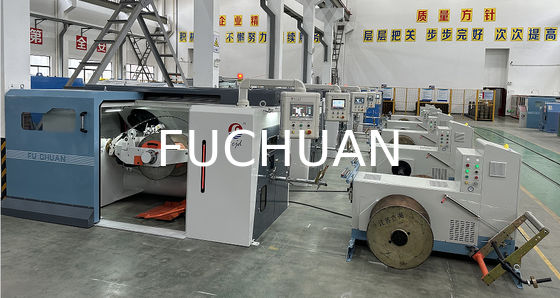 Mesin Bunching Kawat Tembaga Stranding Ganda Berkecepatan Tinggi Fuchuan Pitch Elektronik