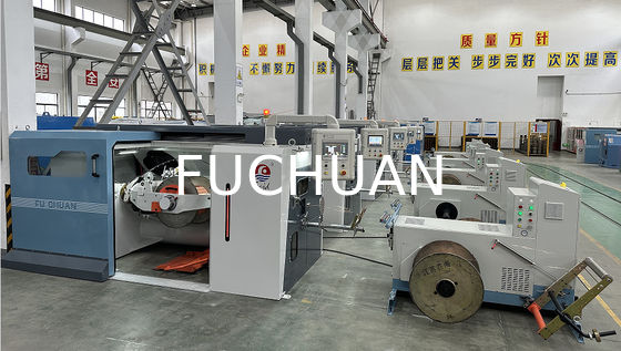 Mesin Bunching Kawat Tembaga Kawat Aluminium Tegangan 380V Pengoperasian Halus Putar Ganda