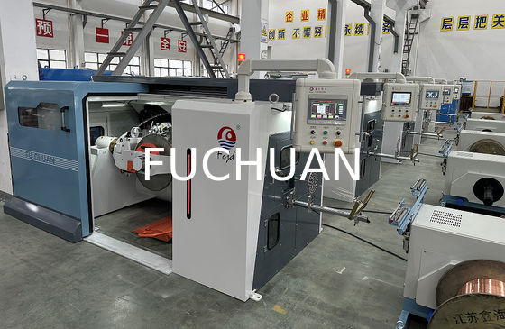 S atau Z Twist Direction Copper Wire Bunching Twisting Buncher Machine Electric Changing Pitches dengan Sistem Kontrol PLC