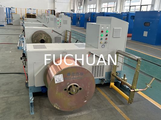Kawat Kaleng Kawat Tembaga Terdampar 630 Mesin Bunching Putar Ganda Fuchuan