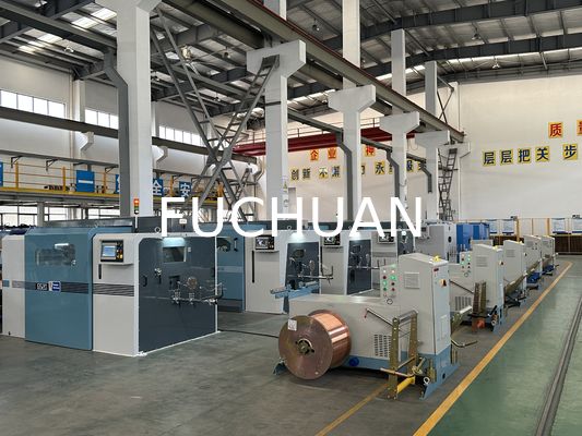 Kawat Kaleng Kawat Tembaga Terdampar 630 Mesin Bunching Putar Ganda Fuchuan