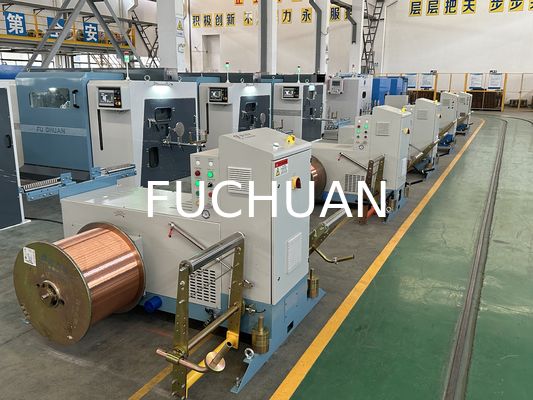 Kawat Kaleng Kawat Tembaga Terdampar 630 Mesin Bunching Putar Ganda Fuchuan