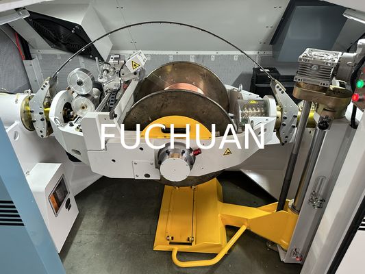 Kawat Kaleng Kawat Tembaga Terdampar 630 Mesin Bunching Putar Ganda Fuchuan