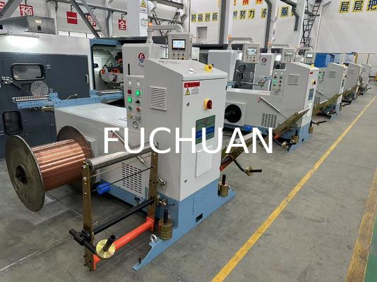 Tembaga 0.8-2.8mm Kabel Inti Kawat Mesin Bunching Putar Ganda Buncher Memutar Gulungan