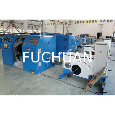 Mesin Stranding Berkecepatan Tinggi Fuchuan Kawat Kabel Tembaga Peralatan Bunching Twist Ganda