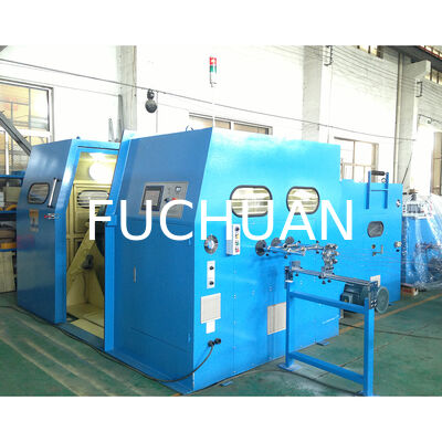 Mesin Bunching Kawat Tembaga Putaran Ganda 1000Mm Peralatan Pengkabelan Terdampar Fuchuan