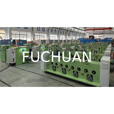 Fuchuan Kecepatan Tinggi Tembaga Wire Double Twister Bunching Stranding Mesin HMI Pitch
